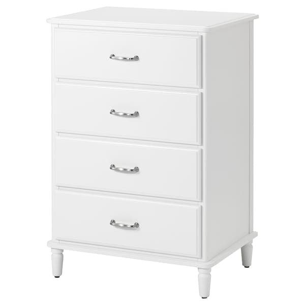Ikea TYSSEDAL Chest of drawers with 4 drawers - white 67x102 cm , 67x102 cm