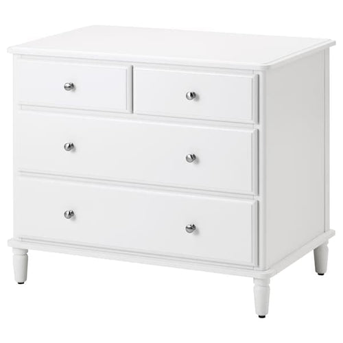 TYSSEDAL - Chest of 4 drawers, white, 87x76 cm