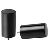 UDDNATE finials, 1 pair, black, 35 mm
