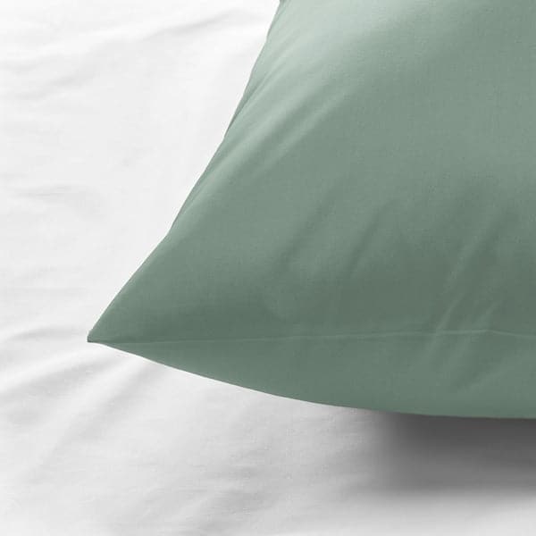ULLVIDE Pillowcase - grey/green 50x80 cm , - best price from Maltashopper.com 90501757