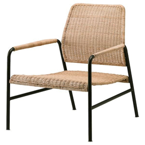 ULRIKSBERG - Armchair, rattan/anthracite - best price from Maltashopper.com 90434310