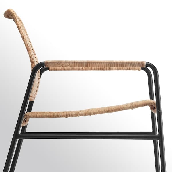 ULRIKSBERG - Armchair, rattan/anthracite - best price from Maltashopper.com 90434310