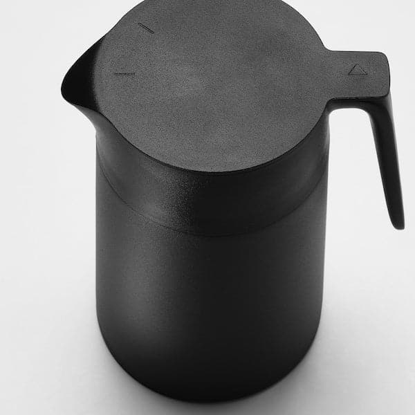 Ikea UNDERLÄTTA - Vacuum flask, black, 1.2 l