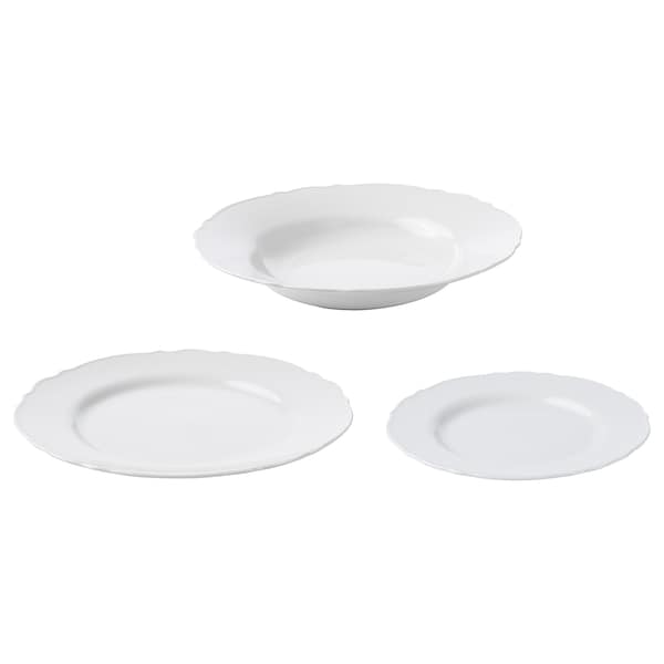 Ikea UPPLAGA Service 18 pieces - white ,