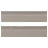 UPPLÖV drawer front, matt dark beige, 40x10 cm, 2 pack