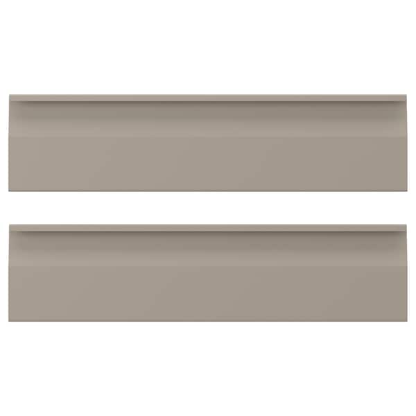 UPPLÖV drawer front, matt dark beige, 40x10 cm