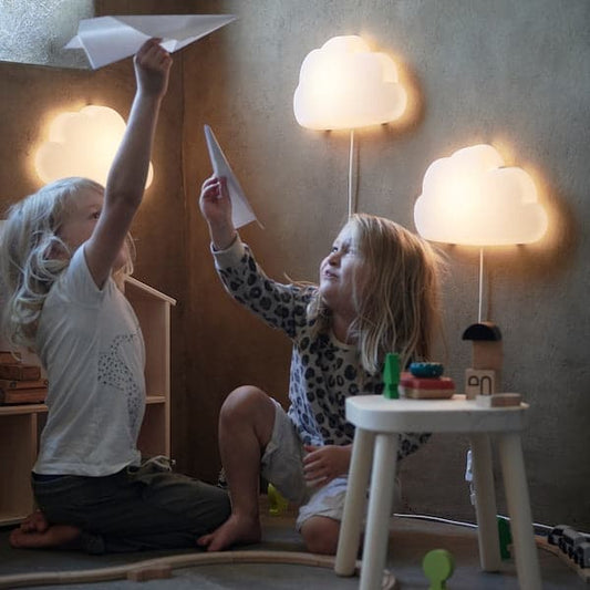 Ikea UPPLYST LED wall lamp - white cloud