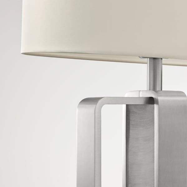 Ikea UPPVIND Table lamp - nickel/white 47 cm