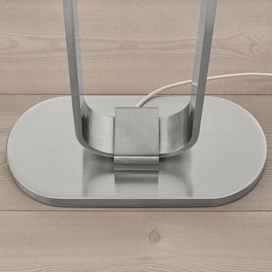 Ikea UPPVIND Floor lamp - nickel-plated/white 150 cm