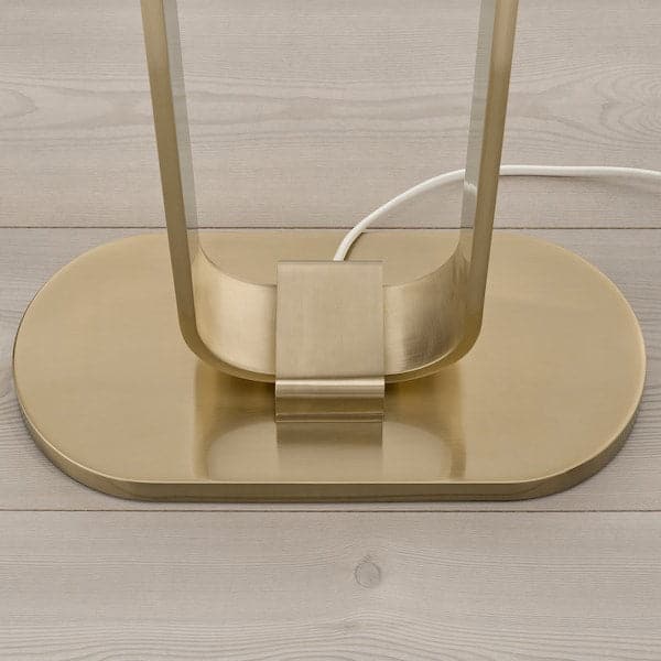 Ikea UPPVIND Floor lamp - brass/white 150 cm , 150 cm