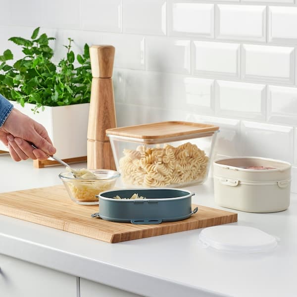 Ikea UTBJUDA - Add-on unit f stackable lunch box, for dry food grey-turquoise, 0.3 l