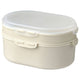 UTBJUDA stackable lunch box for dry food, light grey-beige, 17x12 cm