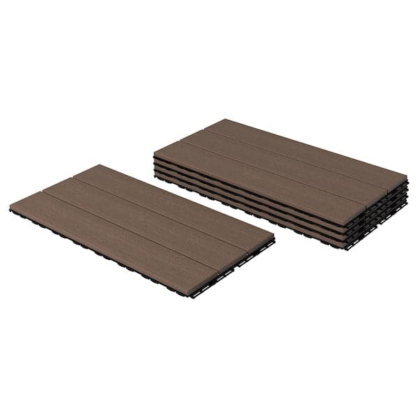 Ikea UTLÄNGAN - Floor decking, outdoor, brown, 0.90 m²