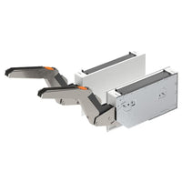 UTRUSTA hinge w damper for horizontal door, white, 80.0x40.0 cm, 2 pack