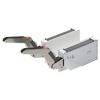 UTRUSTA hinge w push-opener f horizontal dr, white, 80.0x40.0 cm, 2 pack