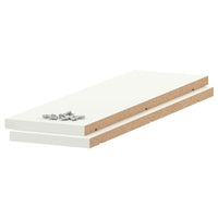 UTRUSTA shelf, white, 20x60 cm, 2 pack