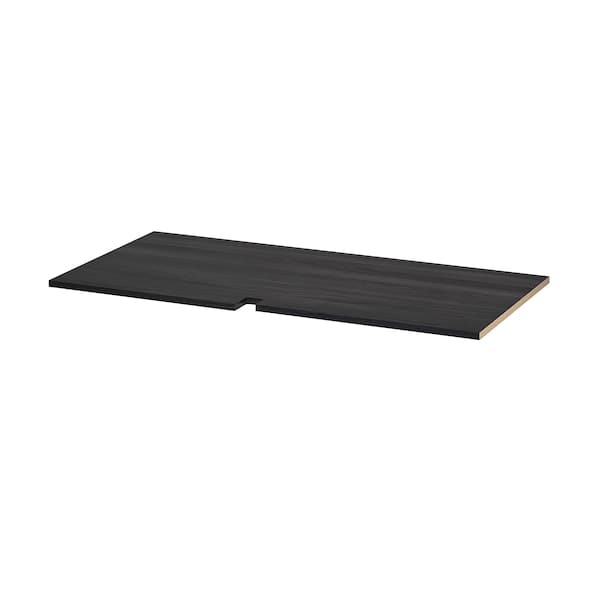 UTRUSTA shelf for corner base cabinet, wood effect black, 128 cm