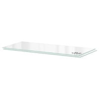 UTRUSTA shelf, glass, 80x37 cm, 2 pack