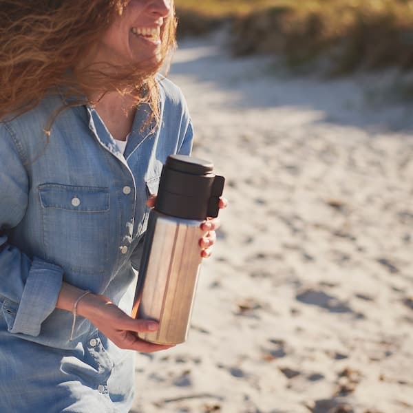 Ikea UTRUSTNING - Steel vacuum flask, 1 l