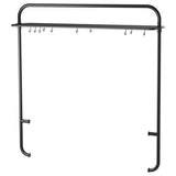 VADHOLMA rack for kitchen island, black, 143x146x32 cm