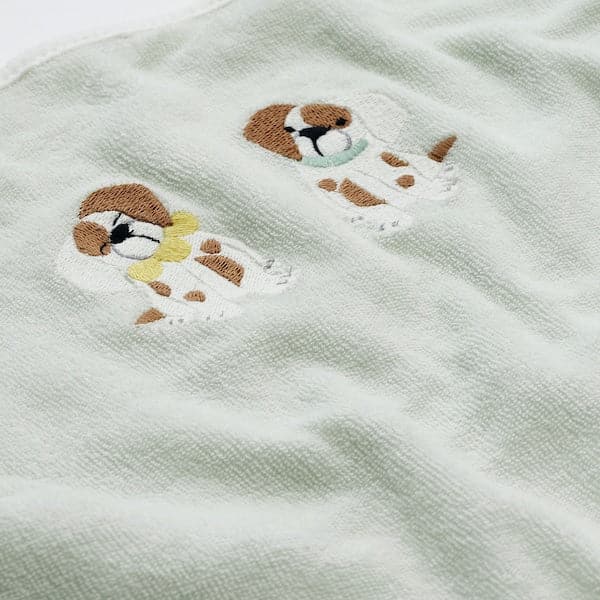 Ikea VÄDRA - Cover for babycare mat, puppy pattern/light green, 48x74 cm