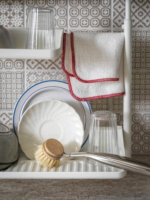 Ikea VÄLVÅRDAD - Dish-washing brush, stainless steel/beech