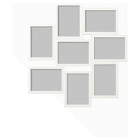 VÄXBO collage frame for 8 photos, white, 13x18 cm