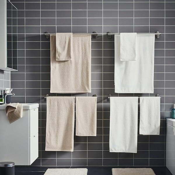 VÅGSJÖN - Bath towel, light beige, 70x140 cm - best price from Maltashopper.com 10494609
