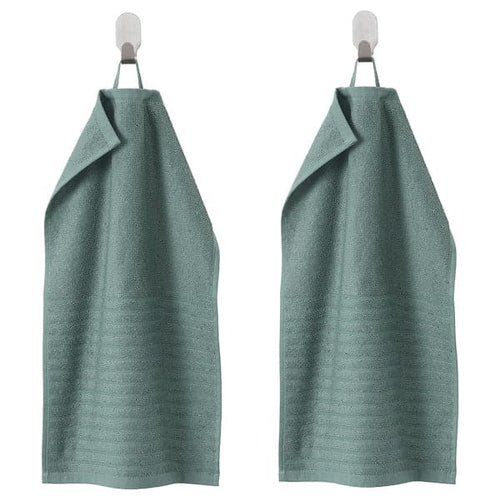 VÅGSJÖN Guest towel - turquoise-gray 30x50 cm