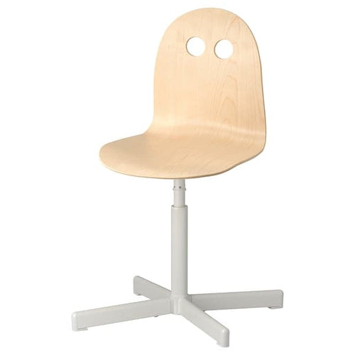 VALFRED / SIBBEN - Children's desk chair, birch/white