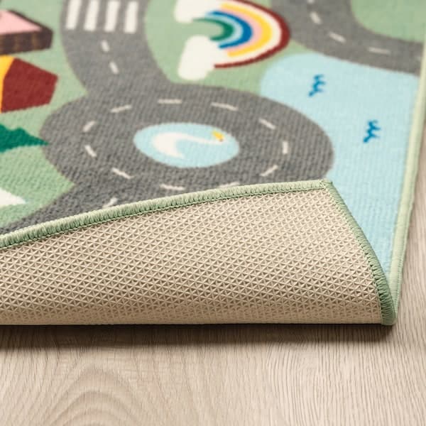 Ikea VALLABY - Rug, green, 100x133 cm