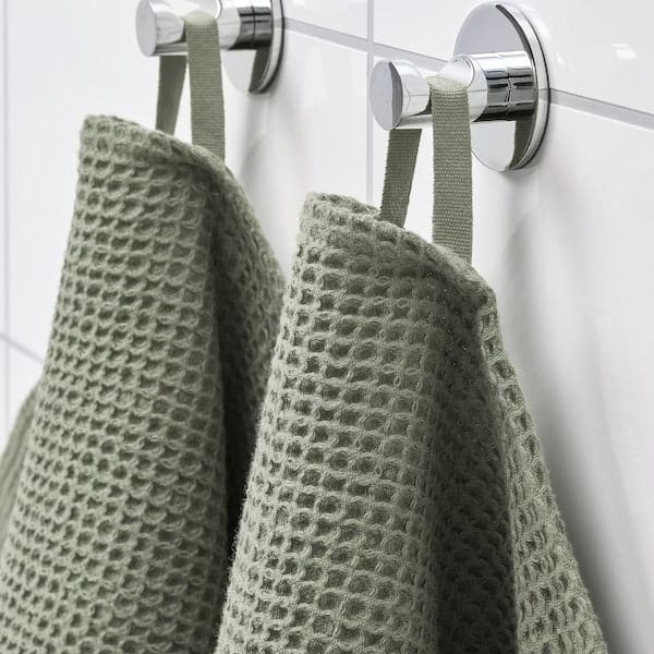 Ikea VALLASÅN - Hand towel, light green, 50x100 cm