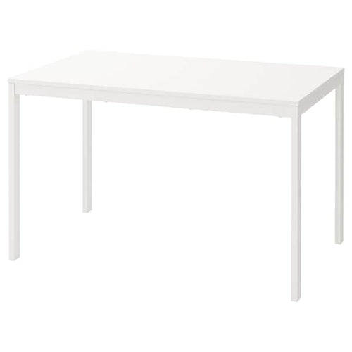 VANGSTA - Extendable table, white, 120/180x75 cm