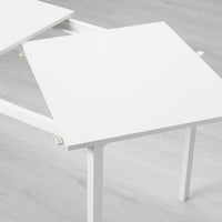 VANGSTA - Extendable table, white, 120/180x75 cm - best price from Maltashopper.com 80361564