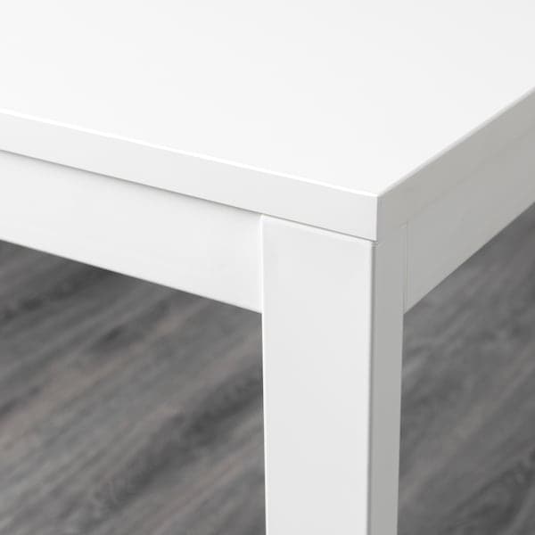 VANGSTA - Extendable table, white, 80/120x70 cm - best price from Maltashopper.com 00375126