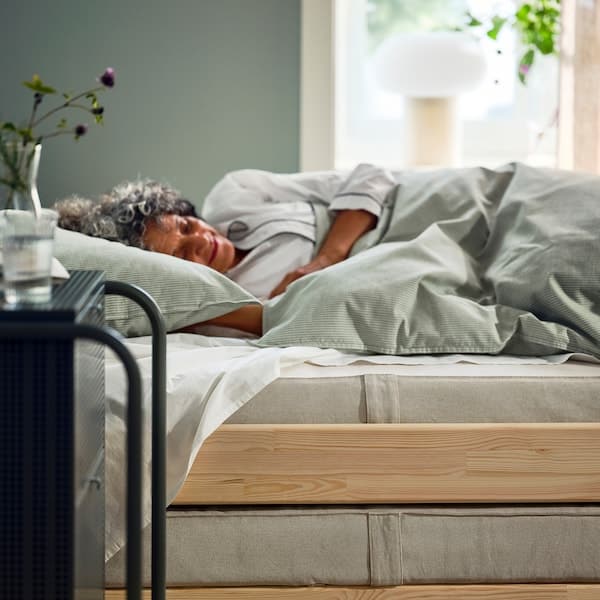 Ikea VANNAREID Pocket spring mattress - extra rigid/beige 80x200 cm , 80x200 cm