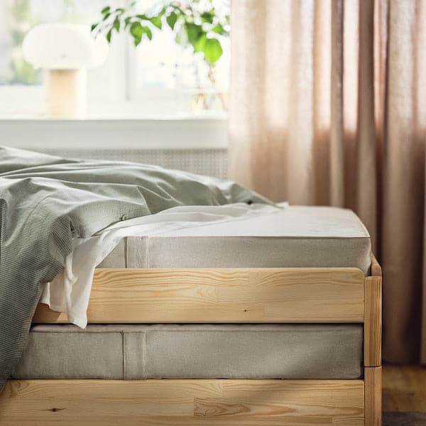Ikea VANNAREID Pocket spring mattress - extra rigid/beige 80x200 cm , 80x200 cm