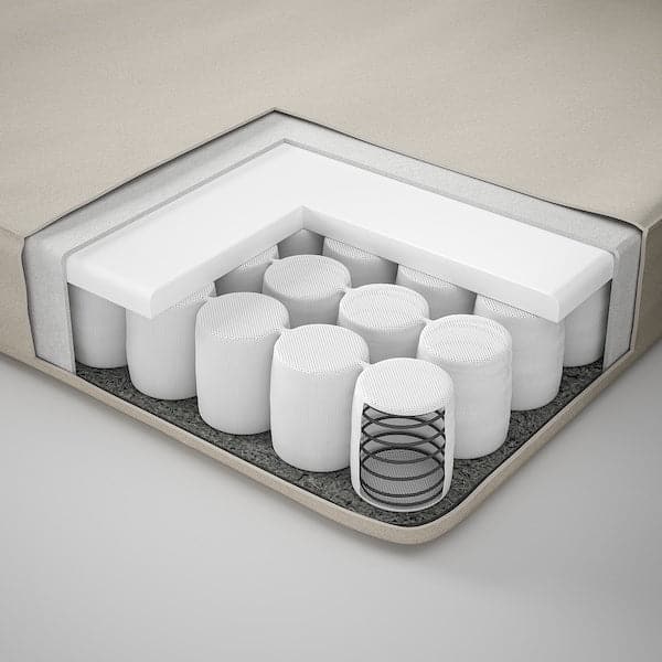 Ikea VANNAREID Pocket spring mattress - extra rigid/beige 80x200 cm , 80x200 cm