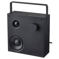 VAPPEBY bluetooth speaker, black/gen 3, 20x20 cm