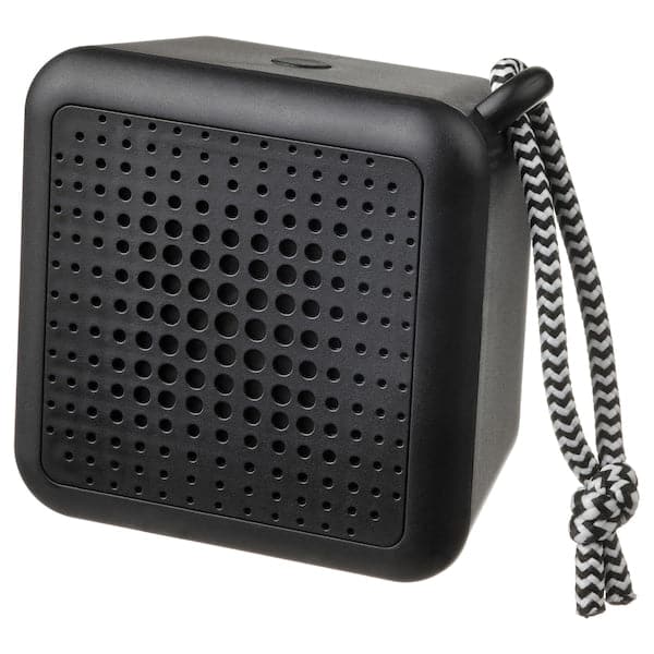 Ikea VAPPEBY - Portable bluetooth speaker, waterproof/black