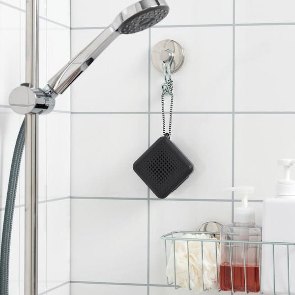 Ikea VAPPEBY - Portable bluetooth speaker, waterproof/black