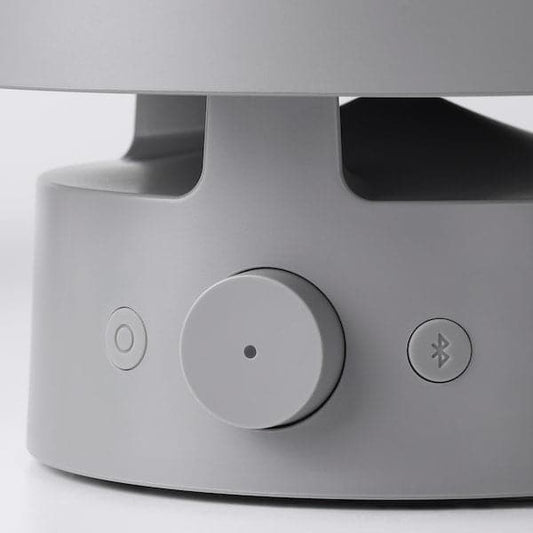 VAPPEBY - Bluetooth speaker lamp, outdoor/grey - best price from Maltashopper.com 20510736