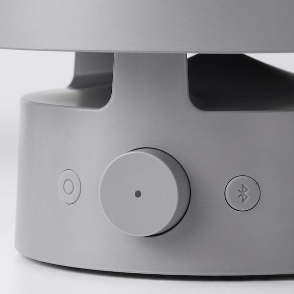 VAPPEBY - Bluetooth speaker lamp, outdoor/grey - best price from Maltashopper.com 20510736