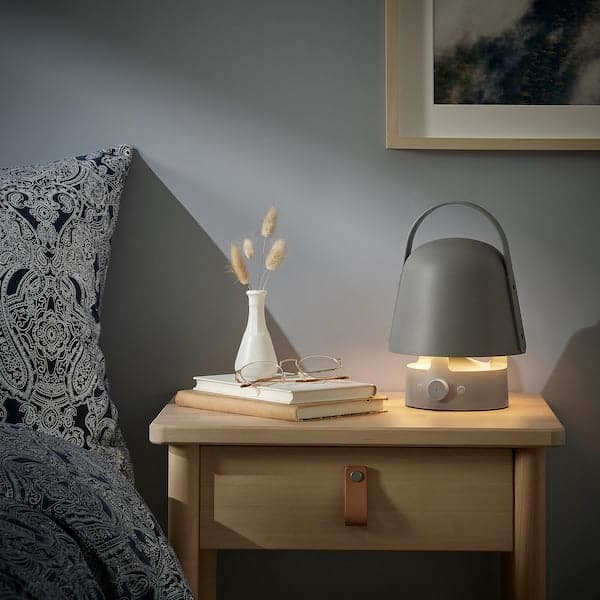 Ikea VAPPEBY - Bluetooth speaker lamp, outdoor/grey