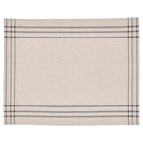 VÅRARV place mat, dark grey/natural, 35x45 cm