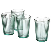 VARDAGEN glass, light turquoise, 31 cl, 4 pack