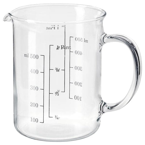 VARDAGEN Graduated pitcher - glass 0.5 l , 0.5 l