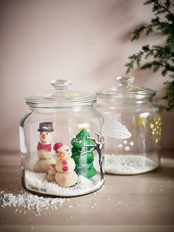 Ikea VARDAGEN - Jar with lid, clear glass, 1.9 l