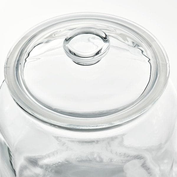 Ikea VARDAGEN - Jar with lid, clear glass, 1.9 l
