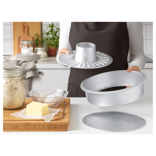 VARDAGEN - Loose-base cake tin, silver-colour - best price from Maltashopper.com 80256983